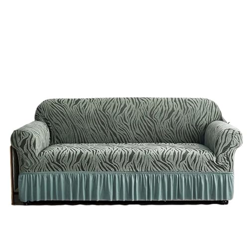 EnxJire Sofabezug mit Rock 1/2/3/4 Sitz Sofa Schonbezug mit Rock Einfach Anzubringen for Wohnzimmer Couch Abdeckung Waschbar(Color 2,4-Seater-230-300cm) von EnxJire