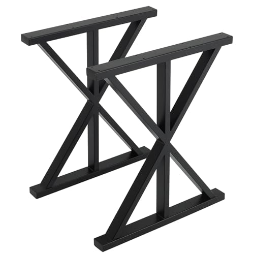 EnxJire Tischbeine Metall 2 Stück Schwarze doppelte dreieckige Tischbeine aus Metall, robuste industrielle EnxJire Tischbeine Metall 2 Stück Schwarze doppelte dreieckige Tischbeine aus Metall, robuste industrielle von EnxJire