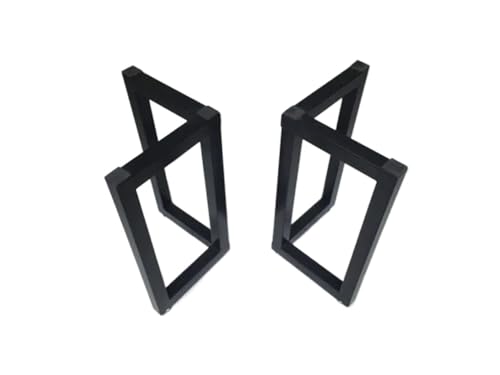 EnxJire Tischbeine Metall Schmiedeeiserne Beinhalterung, Bürobeinstativ, Massivholz-Großbrettrahmen, Metallstativ-Tischfuß(Color 2) von EnxJire