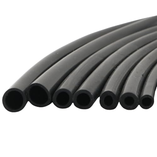 Gummischlauch 1M/5M10M Schwarzer Silikonschlauch Flexibler Gummischlauch 1 2 4 5 6 7 8 9 10 11 12 14 16 mm Flexibler weicher Silikonschlauch(5 Meters,ID 16mm x OD 20mm) von EnxJire