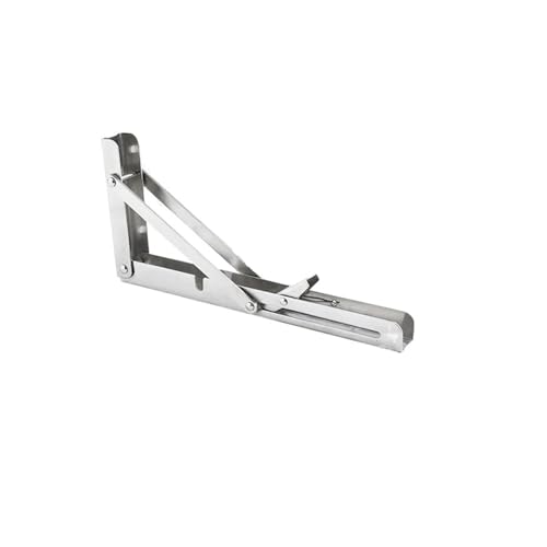 Klappkonsole Schwerlast 2PCS 8-14 zoll Wand Faltbare Versenkbare Partition Regal Stativ Laminat Halterung Rechten Winkel(10inch-304Stainless) von EnxJire
