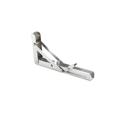 Klappkonsole Schwerlast 2PCS 8-14 zoll Wand Faltbare Versenkbare Partition Regal Stativ Laminat Halterung Rechten Winkel(6inch-304Stainless) von EnxJire