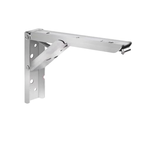 Klappkonsole Schwerlast 8/10/12/14 Zoll Klapphalterung Wandmontiertes Dreieckregal Schwimmendes Regal Küchenregalhalterung(14Inch 1pair) von EnxJire