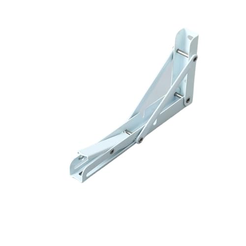 Klappkonsole Schwerlast 8 zoll 2 stücke Klapp Regal Klammern Dreieck Halterung Wand Montiert Bank Tisch mit Schrauben(Color 1-2Pcs) von EnxJire