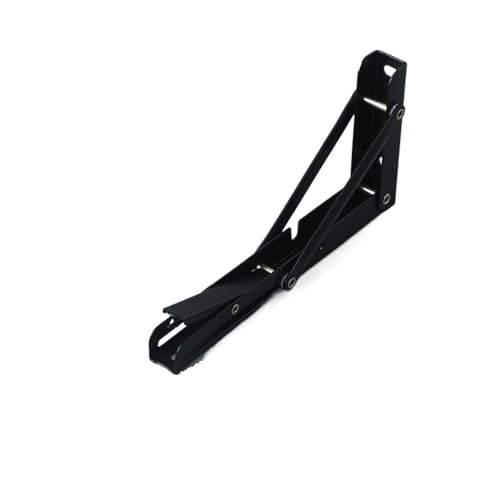 Klappkonsole Schwerlast 8 zoll 2 stücke Klapp Regal Klammern Dreieck Halterung Wand Montiert Bank Tisch mit Schrauben(Color 3-2Pcs) von EnxJire