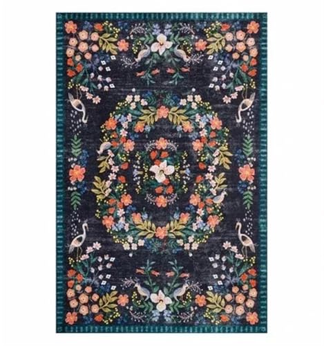 Outdoor-Teppich Art Floral Bohemian Style Wohnzimmer Teppiche Home Decoration Schlafzimmer Nachttisch Teppich Erholungsgebiete Fußmatten(Type 1,120x160cm) von EnxJire