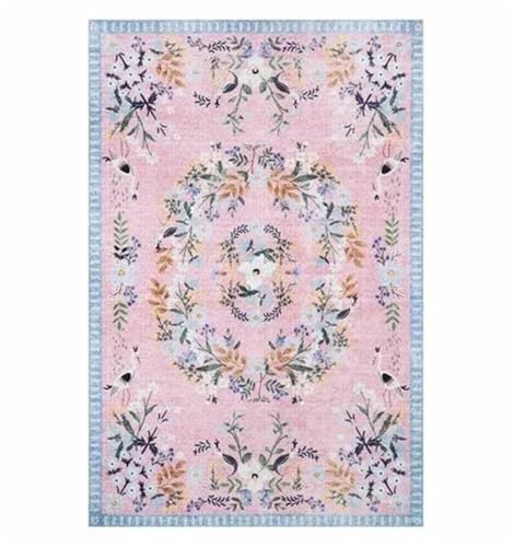 Outdoor-Teppich Art Floral Bohemian Style Wohnzimmer Teppiche Home Decoration Schlafzimmer Nachttisch Teppich Erholungsgebiete Fußmatten(Type 2,120x160cm) von EnxJire