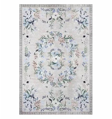 Outdoor-Teppich Art Floral Bohemian Style Wohnzimmer Teppiche Home Decoration Schlafzimmer Nachttisch Teppich Erholungsgebiete Fußmatten(Type 3,120x160cm) von EnxJire