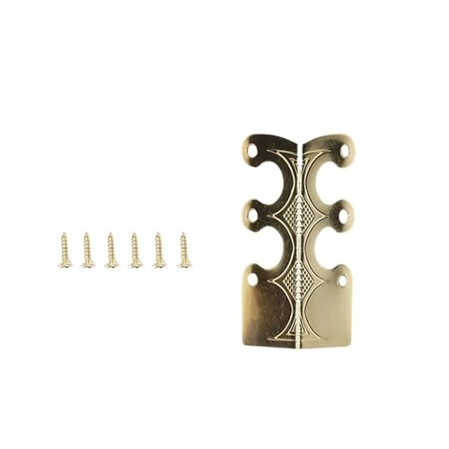 Protections d'angle Pour plinthes en métal Möbel Tisch Eckenschutz Antik Reines Kupfer Metall Eckleiste Sockelleiste Retro Kantenschutz(Color 1) von EnxJire