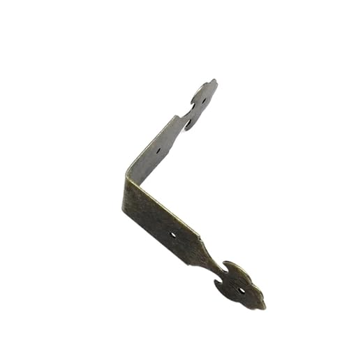 Protections d'angle Pour plinthes en métal 12 Stück DIY Dekor Metall Eckenschutz Kantenschutz for Schmuckkiste Weingeschenkbox Holzkiste Tisch Schreibtisch Bronze Golden mit Nagel(47mm Color 2) von EnxJire