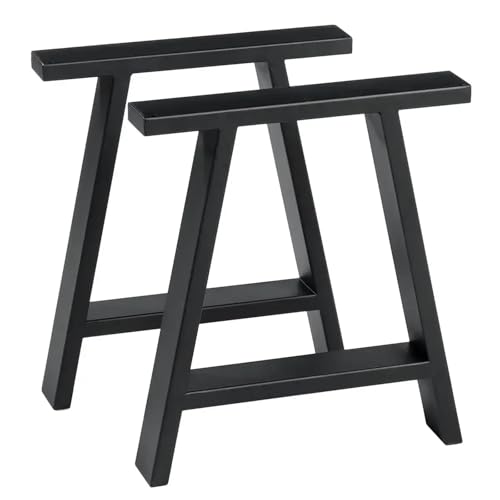 Tischbeine Metall 2 STÜCKE Industrielle Stahl Tischbeine Metall Schreibtischbein A-Form Rahmenset Möbel Esszimmer Kaffeeständer Füße von EnxJire