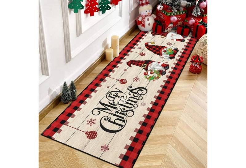 Enyhom Läufer Weihnachtlicher Flur Teppichmatte 60 x 180 cm rutschfest & waschbar Enyhom Läufer Weihnachtlicher Flur Teppichmatte 60 x 180 cm rutschfest & waschbar von Enyhom