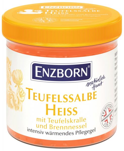 Enzborn Teufelssalbe Heiß 200ml, wärmendes Pflegegel mit Teufelskra... von Enzborn