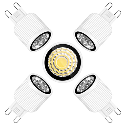 Eofiti G9 LED Lampen 5er Pack 4000K Neutralweiß 360LM Ersetzt 40W G9 Halogen Lampe Schwarz G9 LED Leuchtmittel AC 220V - 240V 82RA Abstrahlwinkel 38° Spot G9 LED Birnen Kein Flackern Nicht Dimmbar von Eofiti