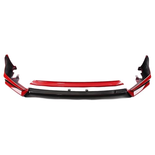 Eofooq Auto Frontspoiler Frontspoilerlippe + Unterer Seitensplitter-Eckabdeckungs-Bodykit Für Civic 11. Alle Modelle 2022–2024 Auto Frontlippe zubehör(Red) von Eofooq