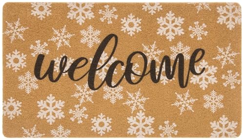Eohak Winter-Welcome-Fußmatte für den Außenbereich, rutschfeste Kiefernbäume, Haustürmatte, saisonale Fußmatte für Veranda, Bauernhaus, 43,2 x 73,2 cm Eohak Winter-Welcome-Fußmatte für den Außenbereich, rutschfeste Kiefernbäume, Haustürmatte, saisonale Fußmatte für Veranda, Bauernhaus, 43,2 x 73,2 cm von Eohak