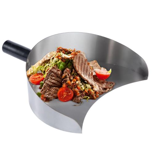 Eoixuqba 1 Stück FleischfängerPfanne 22,5x17,5x8cm Döner Gyros Schaufel Aus Edelstahl, Döner Schaufel, Rotisserie Fangpfanne Fleischfänger Für Grill, Shawarma Machine von Eoixuqba