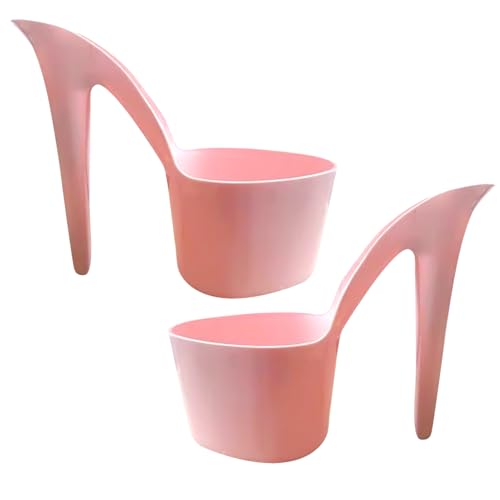 Eoixuqba 2 Stück High Heel Blumentopf In Form Eines High Heels, 21,5 cm Blumentopf In Damenschuhform, Tischdekoration, Für Hof, Terrasse, Schreibtisch von Eoixuqba