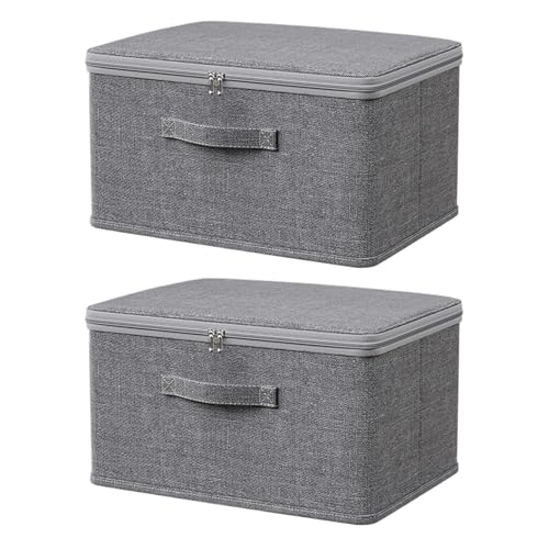 Eoixuqba 2 Stück Stoff Aufbewahrungsbox Mit Deckel, 45x35x26cm Schrank Organizer Boxen, Kisten Aufbewahrung Mit Deckel Aus Stoff, Aufbewahrungsboxen Schrank Organizer, Faltbare Waschbare Eoixuqba 2 Stück Stoff Aufbewahrungsbox Mit Deckel, 45x35x26cm Schrank Organizer Boxen, Kisten Aufbewahrung Mit Deckel Aus Stoff, Aufbewahrungsboxen Schrank Organizer, Faltbare Waschbare von Eoixuqba