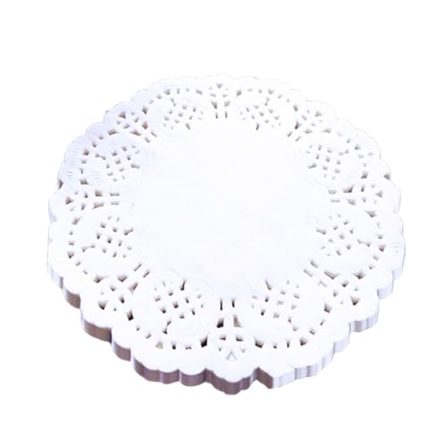 Eoixuqba 200Stk Tortenspitzen Klein 14 Cm - Tortenspitzen Rund Klein, Papierdeckchen Spitze Rund Spitzenpapier Torte, Spitzenpapier Für Kuchen Zum Backen, von Eoixuqba