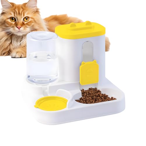 Eoixuqba Automatischer Hund Katze Futterautomat Und Wasserspender,2 In 1 Automatischer Haustierfutterspender - Großvolumen Futter Napf Für Urlaub Haustiere Katzen Hunde Kätzchen Welpen Kaninchen Innen Eoixuqba Automatischer Hund Katze Futterautomat Und Wasserspender,2 In 1 Automatischer Haustierfutterspender - Großvolumen Futter Napf Für Urlaub Haustiere Katzen Hunde Kätzchen Welpen Kaninchen Innen von Eoixuqba