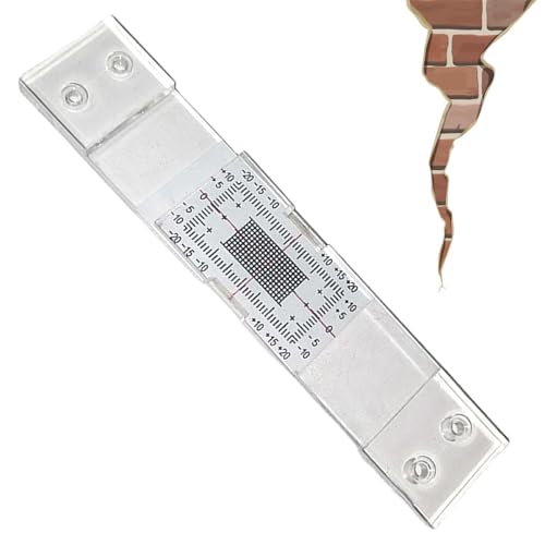 Eoixuqba Eckrissmonitor | Präziser Betonrissmonitor,Transparentes Analoges Vertikalmessgerät Zur Inspektion Und Instandhaltung Von Mauern Und Wänden Eoixuqba Eckrissmonitor | Präziser Betonrissmonitor,Transparentes Analoges Vertikalmessgerät Zur Inspektion Und Instandhaltung Von Mauern Und Wänden von Eoixuqba