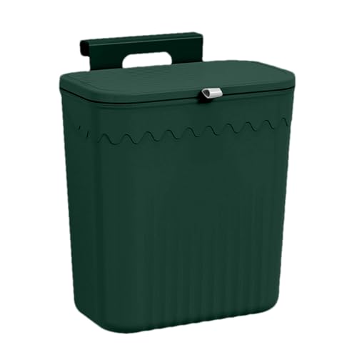Eoixuqba Hängende Mülleimer Küche, 27x13x29cm Wandmontierter Mülleimer Mit Deckel, Hängender Mülleimeres Mit Deckel, Badezimmer Mülleimeres Kunststoff, Küchenabfallbehälter Hängend von Eoixuqba