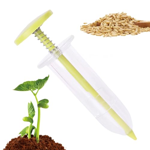 Eoixuqba Hand Sämaschine - Hand Pikierstab Und Säwerkzeug Für Sämlinge,Ergonomisches Wiederverwendbares Handgerät für Garten Rasen Hof Freiluft von Eoixuqba