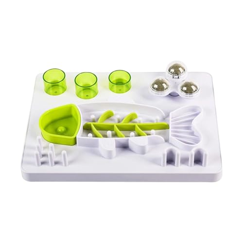 Eoixuqba Hundefutter Napf Labyrinth | Fischform Futterlabyrinth Napf - Mit 3 Rotierenden Katzenminze Bällen Und Rutschfester Basis - Für Mittelgroße Und Große Hunde Eoixuqba Hundefutter Napf Labyrinth | Fischform Futterlabyrinth Napf - Mit 3 Rotierenden Katzenminze Bällen Und Rutschfester Basis - Für Mittelgroße Und Große Hunde von Eoixuqba