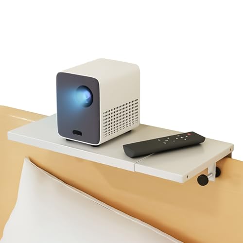 Eojpdji Bett Nachttisch Teleskop - Klemmbefestigung Side Tray Aus Kohlenstoffstahl,Platzsparend Ablage Schul Teenager Wohnheim Studentenwohnung Organisation von Eojpdji