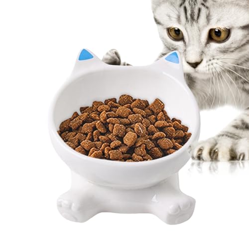 Eojpdji Erhöhte Katzenfutternäpfe | Erhöhter Futternapf - Große Keramikschale Mit Schwenkfunktion, Auslaufsicher Für Haustiere, Für Stadtleben Und Reisen Eojpdji Erhöhte Katzenfutternäpfe | Erhöhter Futternapf - Große Keramikschale Mit Schwenkfunktion, Auslaufsicher Für Haustiere, Für Stadtleben Und Reisen von Eojpdji