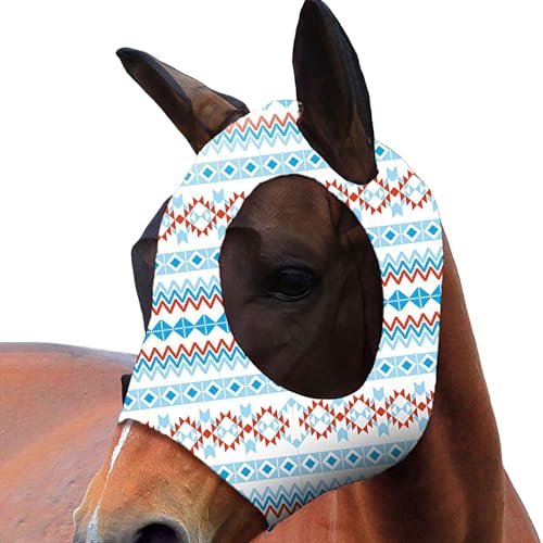 Eojpdji Fliegenschutz - Hält Fliegen Fern - Weiches UV Schutz Atmungsaktives Gesichtsschutz für Komfort Klare Sicht Beim Training Reiten Outdoor von Eojpdji