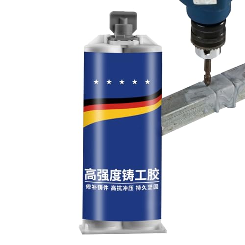 Eojpdji Flüssigmetall-Schweißfüllstoff, Metallreparaturpaste | Reparaturpaste für Metallverklebungen | Reparaturgelpaste (A+B), Metallklebstoff für Gusseisen, Kühlerreparaturpaste, von Eojpdji