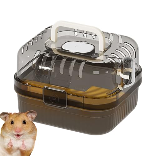 Eojpdji Hamstertransportbox | Tragbarer Zwerghamster Reisebehälter,Klarer Atmungsaktiver Hamsterkäfig Mit Rad Für Kleintiere Unterwegs Eojpdji Hamstertransportbox | Tragbarer Zwerghamster Reisebehälter,Klarer Atmungsaktiver Hamsterkäfig Mit Rad Für Kleintiere Unterwegs von Eojpdji