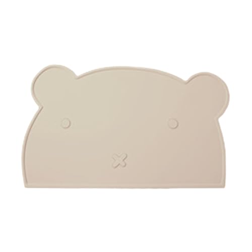 Eojpdji Hundefuttermatte | Silicone Fütterungsunterlage Für Hunde | Auslaufsichere Spülmaschinenfeste Unterlage In Bärenform Für Unterwegs Balkon Küche Wohnung Auto von Eojpdji