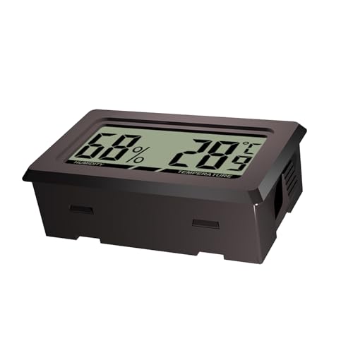 Eojpdji LCD Digital Thermograf,LCD Temperaturmonitor Luftfeuchtemonitor | Sofort ablesbare Mini Messgeräte für Innen Außen Kühlschrank Musikzimmer von Eojpdji