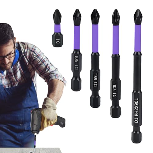 Eojpdji Magnetbohrer | Bohrer Bit Set | 5-teilig Rutschfeste Metall Werkzeugaufsätze Für Kraftwerkzeuge Schraubenschlüssel Verlängerung Buchsen Bohren von Eojpdji