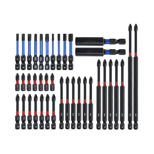 Eojpdji Magnetische Bohrbits für Schrauben - Elektroschrauber-Bits - 39-teiliges Anti-Rutsch Sechskant-Ergonomisch für Dachmontage Metallbau Möbelmontage Eojpdji Magnetische Bohrbits für Schrauben - Elektroschrauber-Bits - 39-teiliges Anti-Rutsch Sechskant-Ergonomisch für Dachmontage Metallbau Möbelmontage von Eojpdji