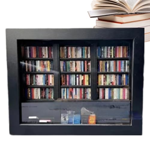 Eojpdji Miniatur Bücherregal Deko, Sensory Fidget Spielzeug Miniregal, Beruhigende Holz Dekofigur Für Kinder Jugendliche Erwachsene Studenten Buchliebhaber Eojpdji Miniatur Bücherregal Deko, Sensory Fidget Spielzeug Miniregal, Beruhigende Holz Dekofigur Für Kinder Jugendliche Erwachsene Studenten Buchliebhaber von Eojpdji