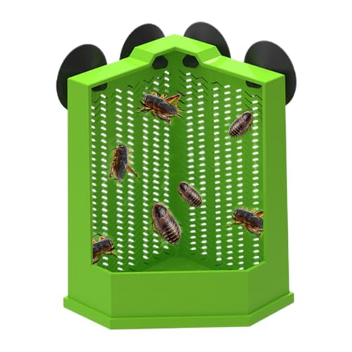 Eojpdji Reptilien Futternapf | Saugnapf Echsen Futter Schildkröten Futter Schale | Anti Flucht Futterbehälter Terrarium Zubehör | Für Halter Züchter Chamäleon Schlange Vogel von Eojpdji