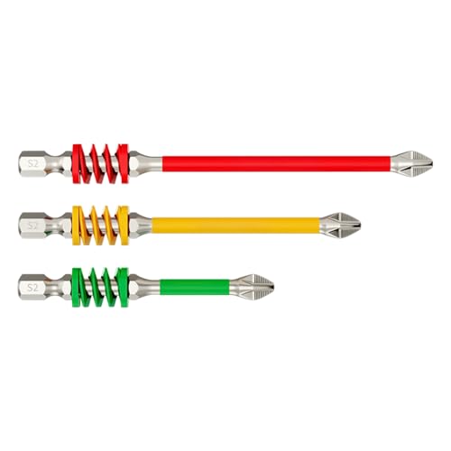 Eojpdji Schraubendreher- Bits Für Haushaltsschrauber - Federbohrer Aufsatz für Handwerk, Haushalt, Sanitär, Mechanik, Holzarbeit, Kfz Eojpdji Schraubendreher- Bits Für Haushaltsschrauber - Federbohrer Aufsatz für Handwerk, Haushalt, Sanitär, Mechanik, Holzarbeit, Kfz von Eojpdji