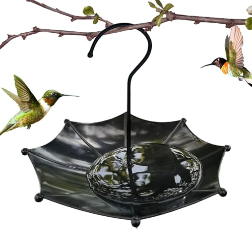 Eojpdji Vogelfuttertablett,Vogel Futtertablett | Mit Aufhängung Wasserschale Und Schirmdesign Für Garten Balkon Terrasse Eojpdji Vogelfuttertablett,Vogel Futtertablett | Mit Aufhängung Wasserschale Und Schirmdesign Für Garten Balkon Terrasse von Eojpdji