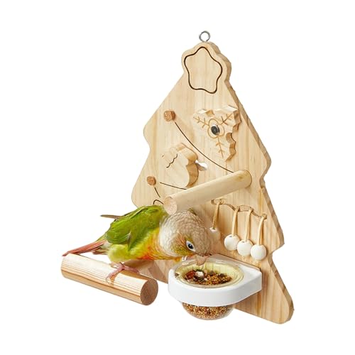 Eojpdji Vogelspielzeug Für Papageien | Kauspielzeug Weihnachtsbaum Form Für Vögel - Interaktives Klettergestell Aus Holz Zur Käfiginnenbefestigung Für Unzertrennliche Ara Sittich Eojpdji Vogelspielzeug Für Papageien | Kauspielzeug Weihnachtsbaum Form Für Vögel - Interaktives Klettergestell Aus Holz Zur Käfiginnenbefestigung Für Unzertrennliche Ara Sittich von Eojpdji