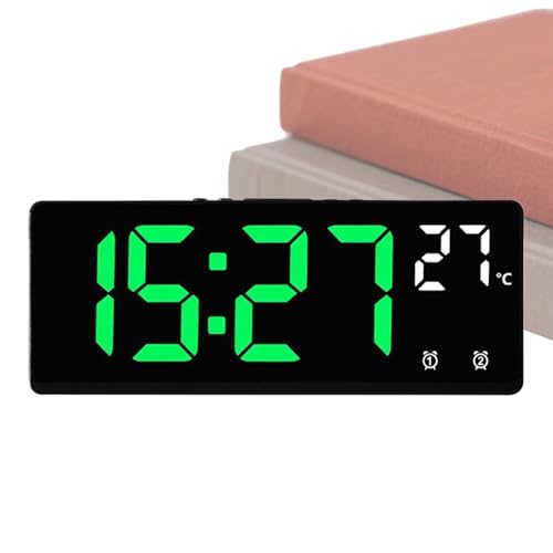 Eojpdji Wecker,Wecker Mit Sprachsteuerung Und Temperaturanzeige | Coole Gadgets als Uhr und Schlafhilfe für Tisch Studentenzimmer Schlafzimmer Nachttisch Erwachsene Kinder Schwereschläfer Schreibtisch von Eojpdji