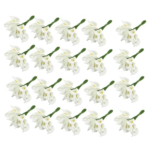 Eoslcusmvl 240 StüCke Mini Calla KüNstliche Blumenstrauß Hochzeitsdekoration DIY Kranz Geschenk von Eoslcusmvl