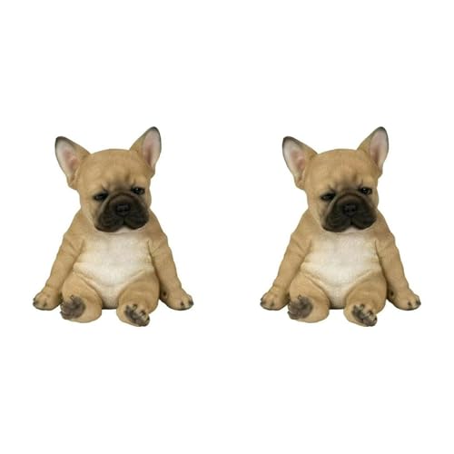 Eoslcusmvl 2X FranzöSische Bullenhund Skulptur Verzierung Hund Statue Figur Draussen Garten Geschenk - Sitzender Hund Eoslcusmvl 2X FranzöSische Bullenhund Skulptur Verzierung Hund Statue Figur Draussen Garten Geschenk - Sitzender Hund von Eoslcusmvl