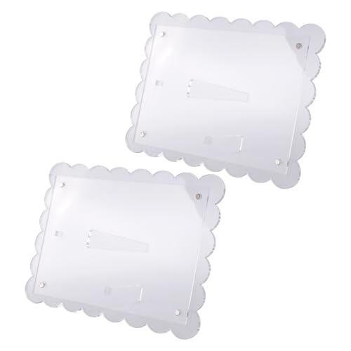 Eoslcusmvl 2er-Pack Bilderrahmen Aus Acryl mit Wellenschliff, Transparenter Bilderrahmen, 5x7-Bilderrahmen, Vielseitig Verwendbare Magnetische Bilderrahmen von Eoslcusmvl