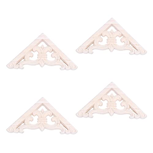 Eoslcusmvl 4 Stücke 8 x 8cm Geschnitzt Ecke Onlay Applique Decor MöBel Unbemalt Eoslcusmvl 4 Stücke 8 x 8cm Geschnitzt Ecke Onlay Applique Decor MöBel Unbemalt von Eoslcusmvl
