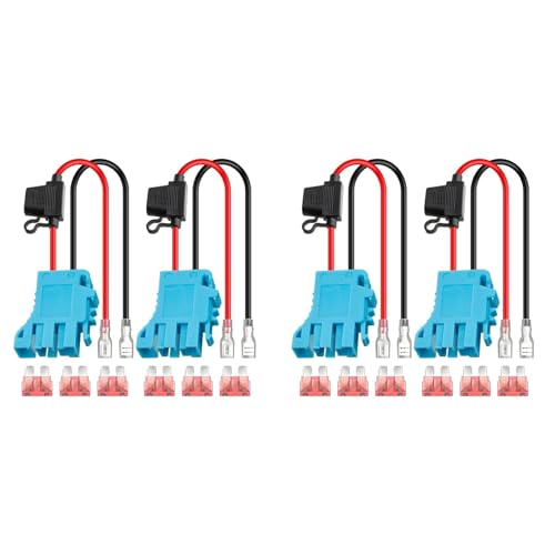 Eoslcusmvl 4er-Pack 12 AWG Kabelbaumstecker für Peg-Perego 12 Volt SLA Batterie Aufsitzauto Spielzeug mit Sicherung von Eoslcusmvl