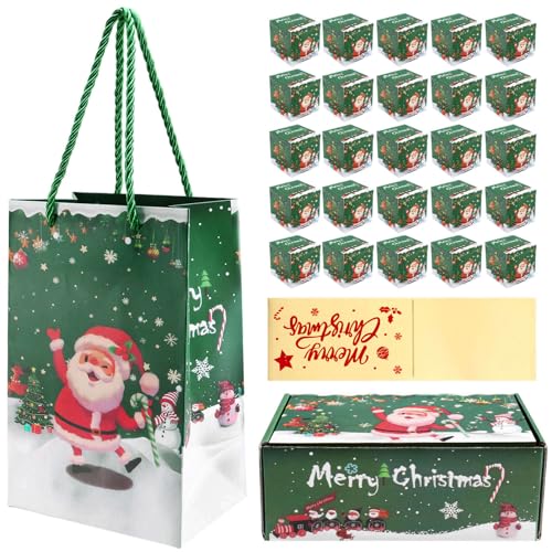 Eoslcusmvl Weihnachtsgeschenkbox Explosion für Geld Weihnachtsgeldbox für Bargeldgeschenkverpackung Ziehen（Grün 25 Stück） von Eoslcusmvl